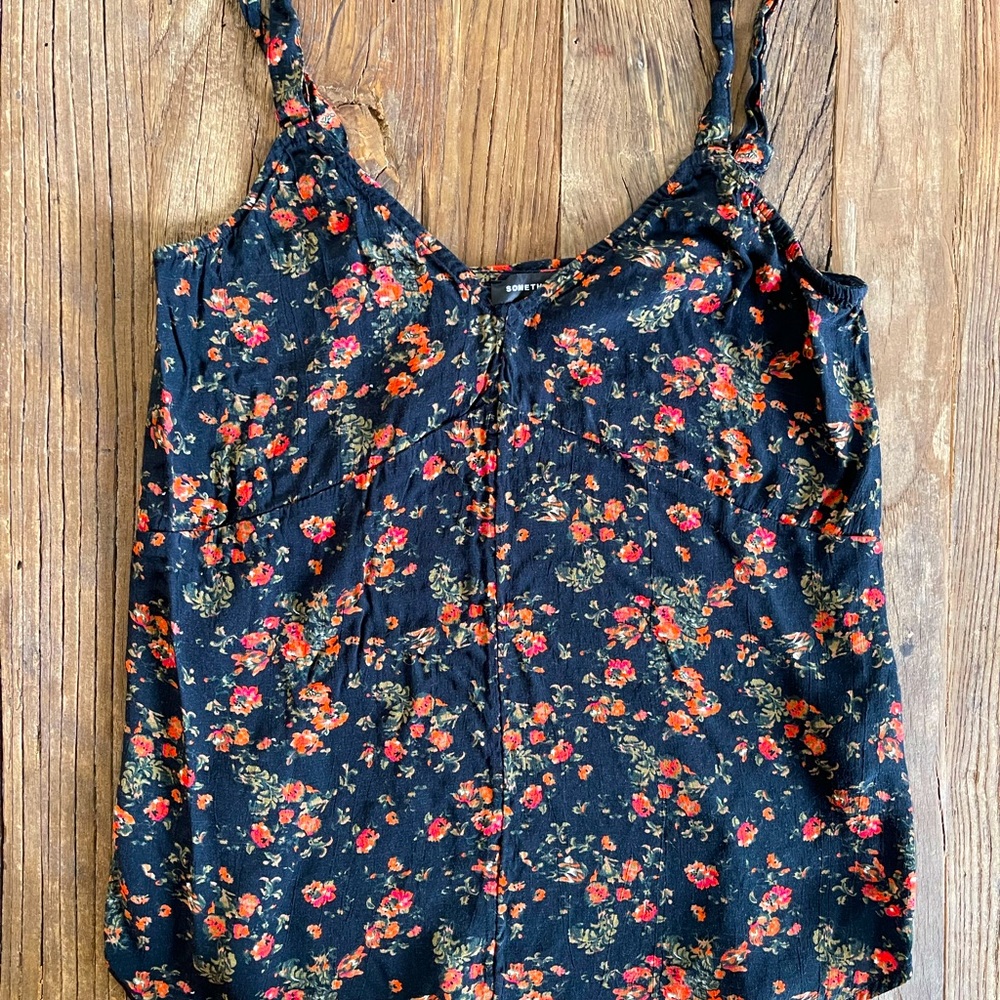 Something Navy Top XS